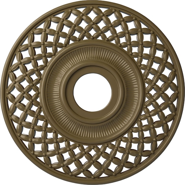 Ekena Millwork Robin Ceiling Medallion (Canopies up to 6 1/4"), 22 1/4"OD x 4 3/4"ID x 1 1/4"P, Mississippi Mud CM22RBMMF - main